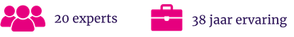 20 experts, 38 jaar ervaring